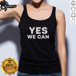 Original Yes We Can Bro Tank Top featuring bold graphic design, perfect for casual wear and summer style.