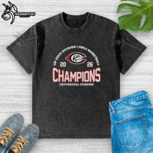 Premium 2026 CIF State Division I Girls Basketball Champions washed t-shirt showcasing team pride and victory.