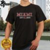 Alt Text: Premium Miami Redhawks Basketball Est 1809 T-Shirt featuring vibrant team colors and logo, perfect for fans.