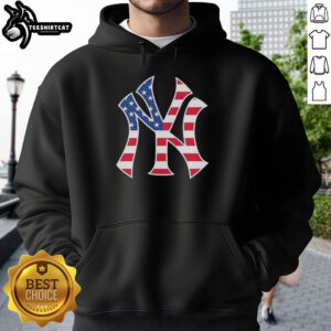 Premium New York Yankees Military Appreciation hoodie in red, white, and blue, perfect for fans celebrating their team.