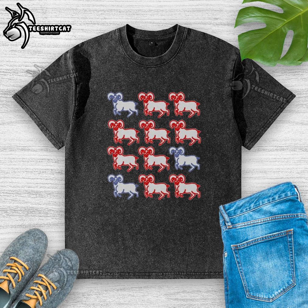 Premium Ram Pattern Zodiac Washed T-Shirt featuring a unique zodiac design on soft, comfortable fabric.