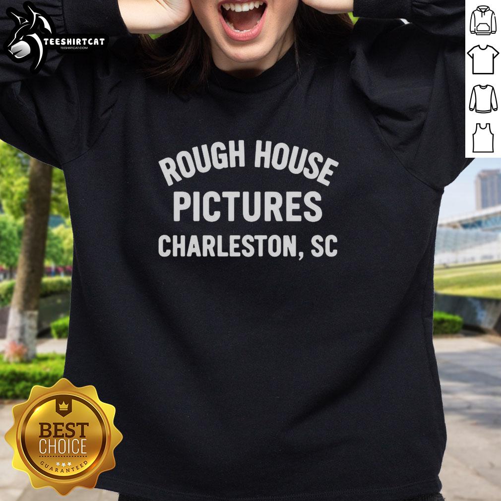 Premium Rough House Americana sweatshirt featuring Charleston, South Carolina design in a cozy, stylish look.