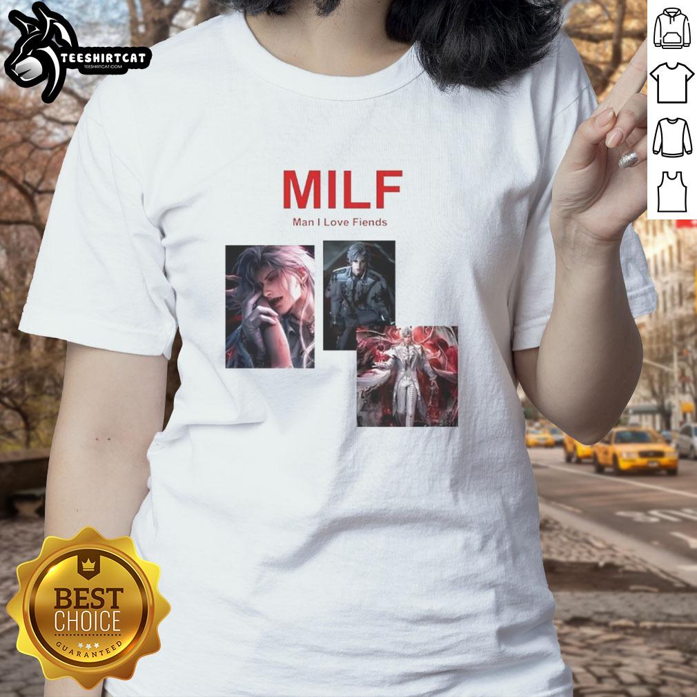 Premium Sylus Milf Man I Love Fiends Ladies Tee featuring stylish design and comfortable fit for fashion-forward women.