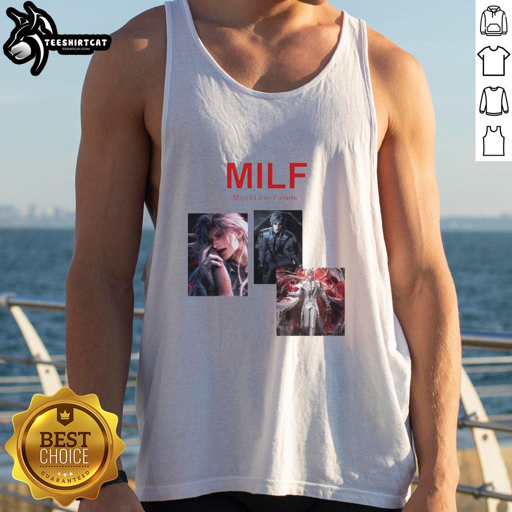 Premium Sylus Milf Man I Love Fiends tank top featuring a stylish design for trendy casual wear.