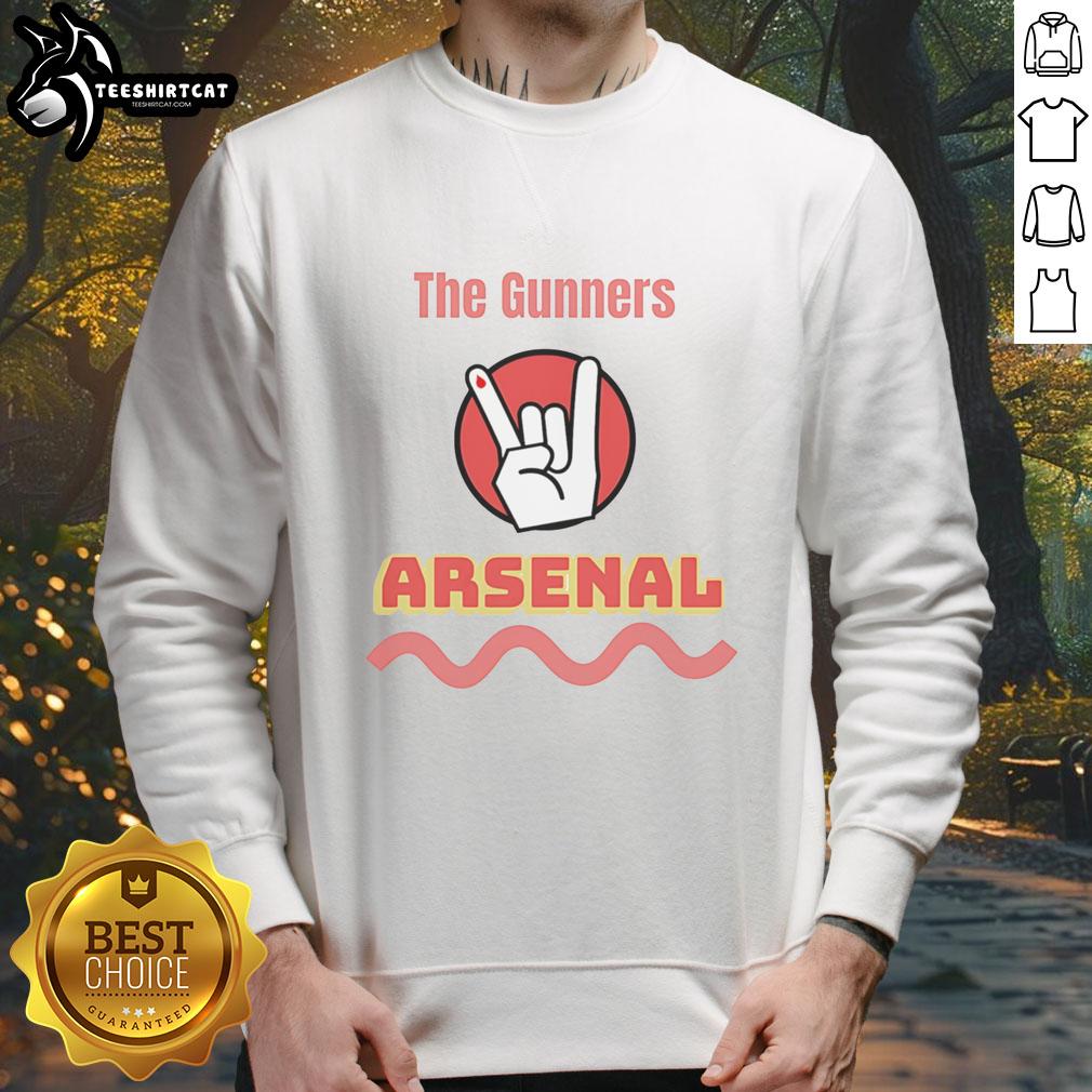 Premium The Gunners Arsenal sweatshirt featuring a stylish design for fans, perfect for casual wear and team pride.
