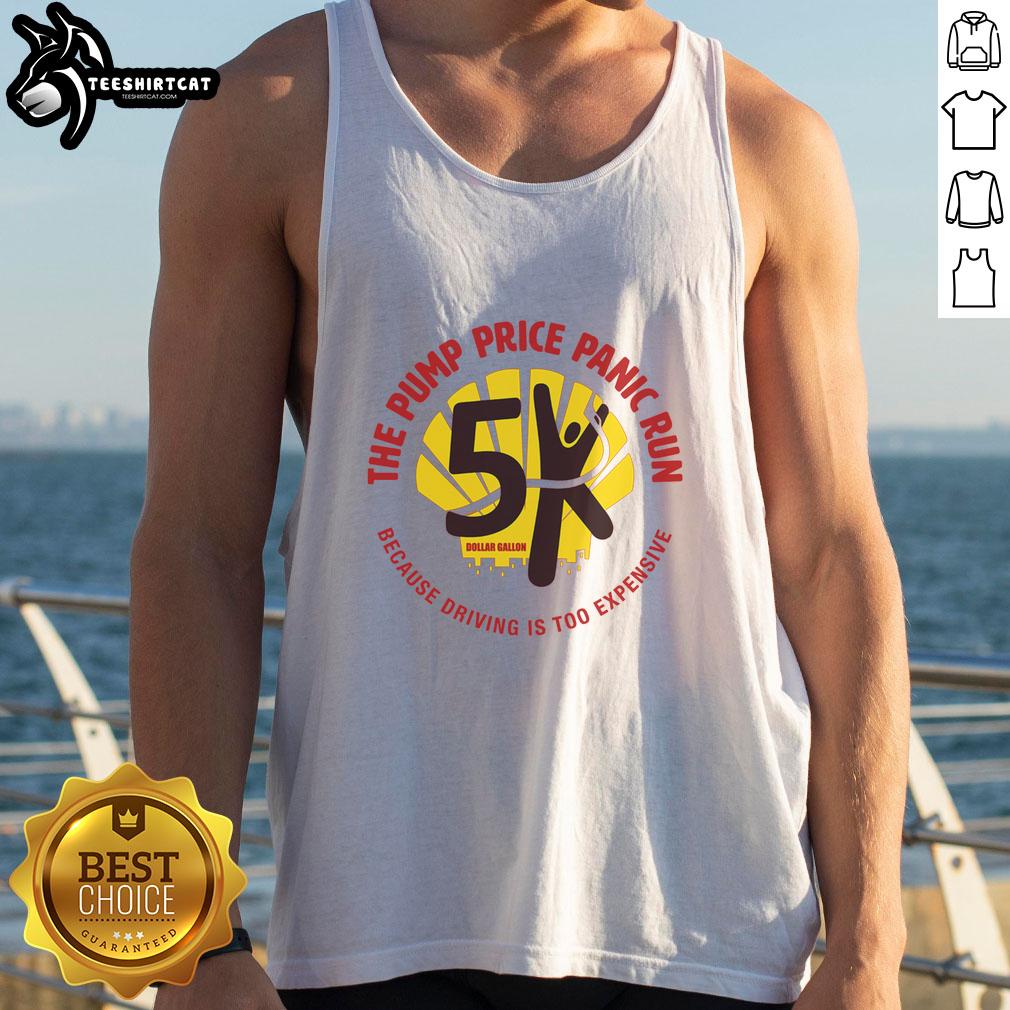 Premium The Pump Price Panic Run Tank Top featuring a bold graphic design for stylish summer wear.