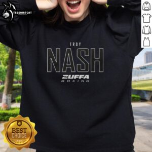 Premium Troy Nash Zuffa Boxing Elite Sweatshirt featuring a stylish design for boxing enthusiasts and athletes.