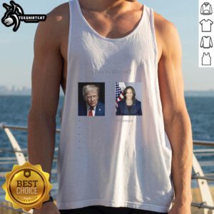 Premium tank top featuring 'Who Is Worse: Donald Trump or Kamala Harris?' design, perfect for political debate fans.