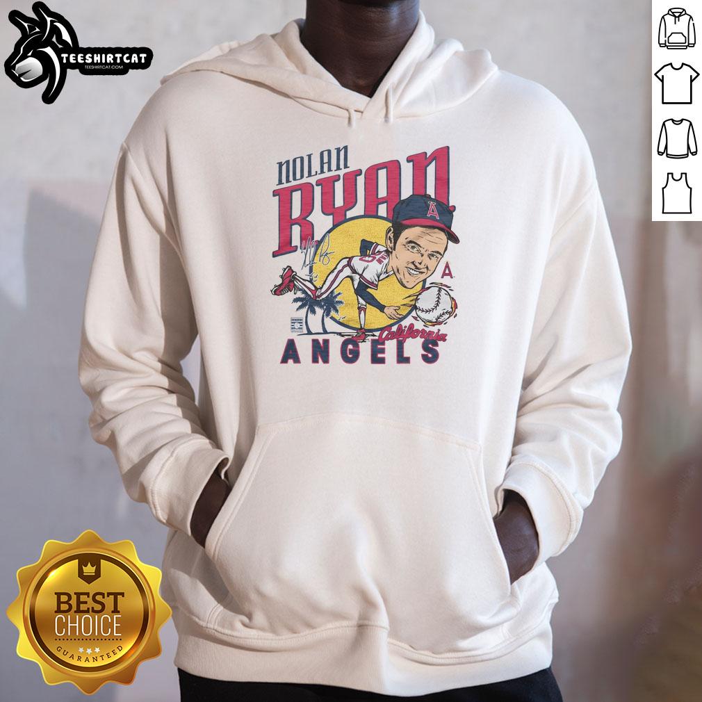 Pretty Angels Nolan Ryan Signature Hoodie featuring a stylish design and authentic signature for baseball fans.