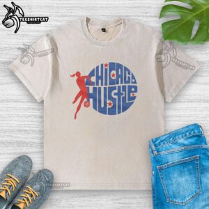 Pretty Women's Chicago Hustle Washed T-Shirt in a vibrant color, showcasing a stylish and casual design for everyday wear.