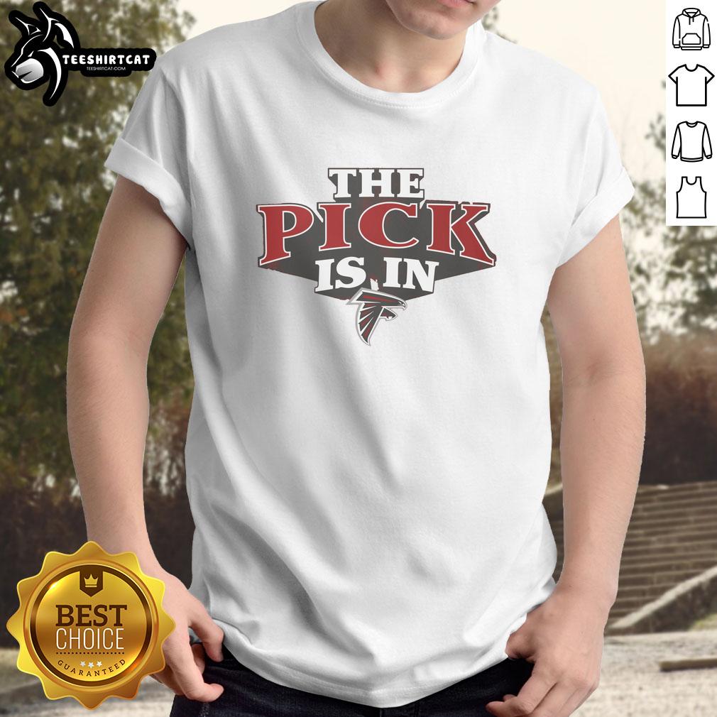 Awesome Atlanta Falcons Pick Is In T-Shirt featuring bold graphics for die-hard fans ready for game day.