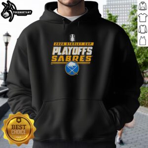 Vintage Buffalo Sabres hoodie for the 2026 Stanley Cup Playoffs, showcasing team spirit and retro hockey style.