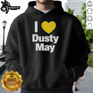 Awesome I Heart Dusty May hoodie for fans of the best national championship coach, perfect for game day or casual wear.