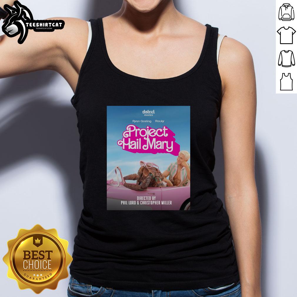 Ryan Gosling in an 'Awesome Project Hail Mary' Barbie movie mashup, wearing a Rocky-themed tank top.