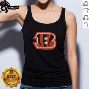 Good Cincinnati Bengals rivet logo tank top featuring bold team colors and a stylish design for fans.