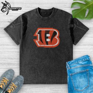 Good Cincinnati Bengals Rivet Logo Washed T-Shirt featuring a vintage design perfect for fans of the NFL team.
