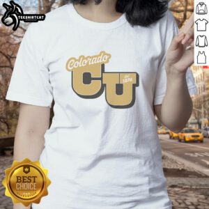 Good Colorado Est. 1876 Old Gold Ladies Tee featuring vintage design and comfortable fit for stylish casual wear.