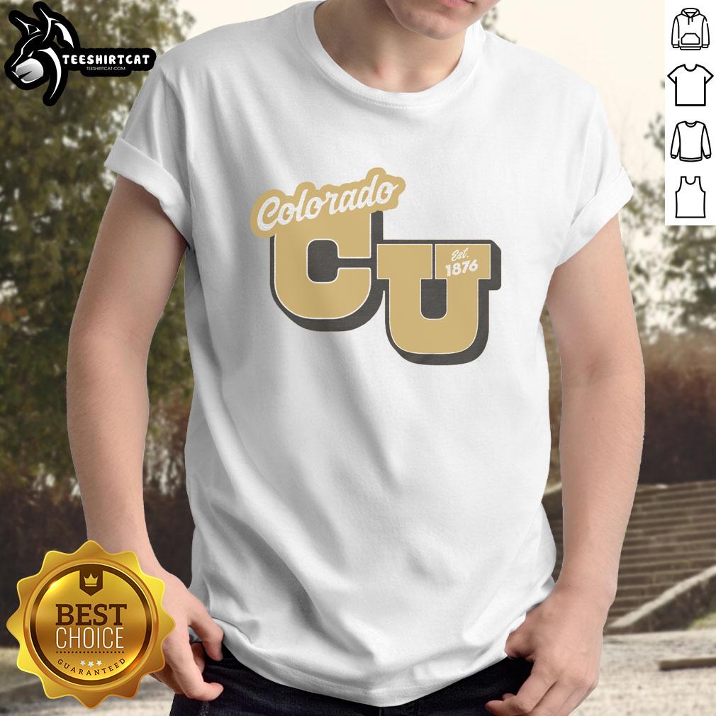 Good Colorado Est 1876 Old Gold T-Shirt showcasing vintage style, perfect for Colorado enthusiasts and fashion lovers.