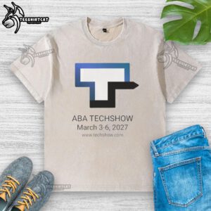Good Techshow 2027 washed t-shirt featuring 'You Know Where To Find Us' slogan, perfect for tech enthusiasts.