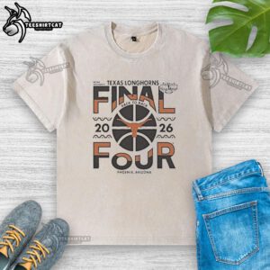 Good Texas Longhorns 2026 Women's Basketball Final Four T-shirt, perfect for fans celebrating in Phoenix, Arizona.