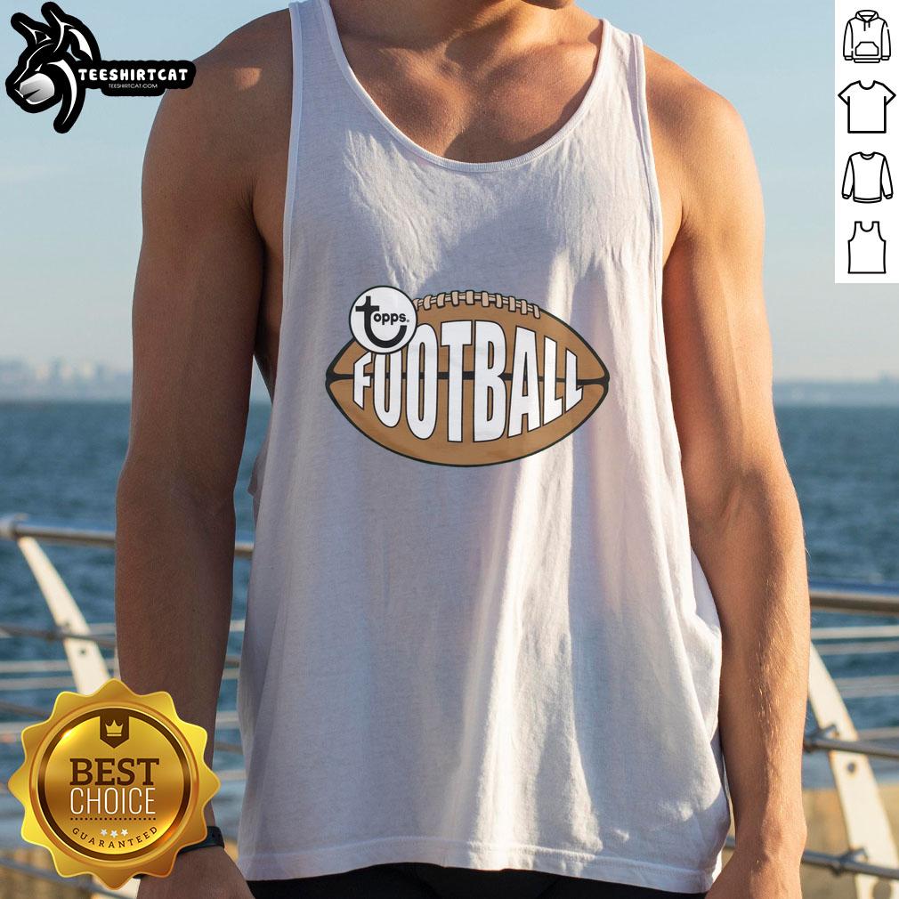 Good Topps Football Retro Tank Top featuring vibrant graphics and a classic design, perfect for sports enthusiasts.