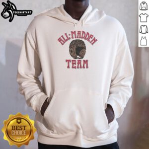 Nice All Madden Team Hoodie featuring bold graphics and comfortable fit, perfect for NFL fans and gamers.