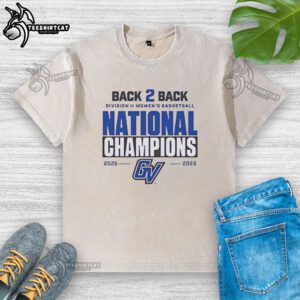 Grand Valley State Women's Basketball National Champions 2026 - Back-to-back Division II victory T-shirt design.