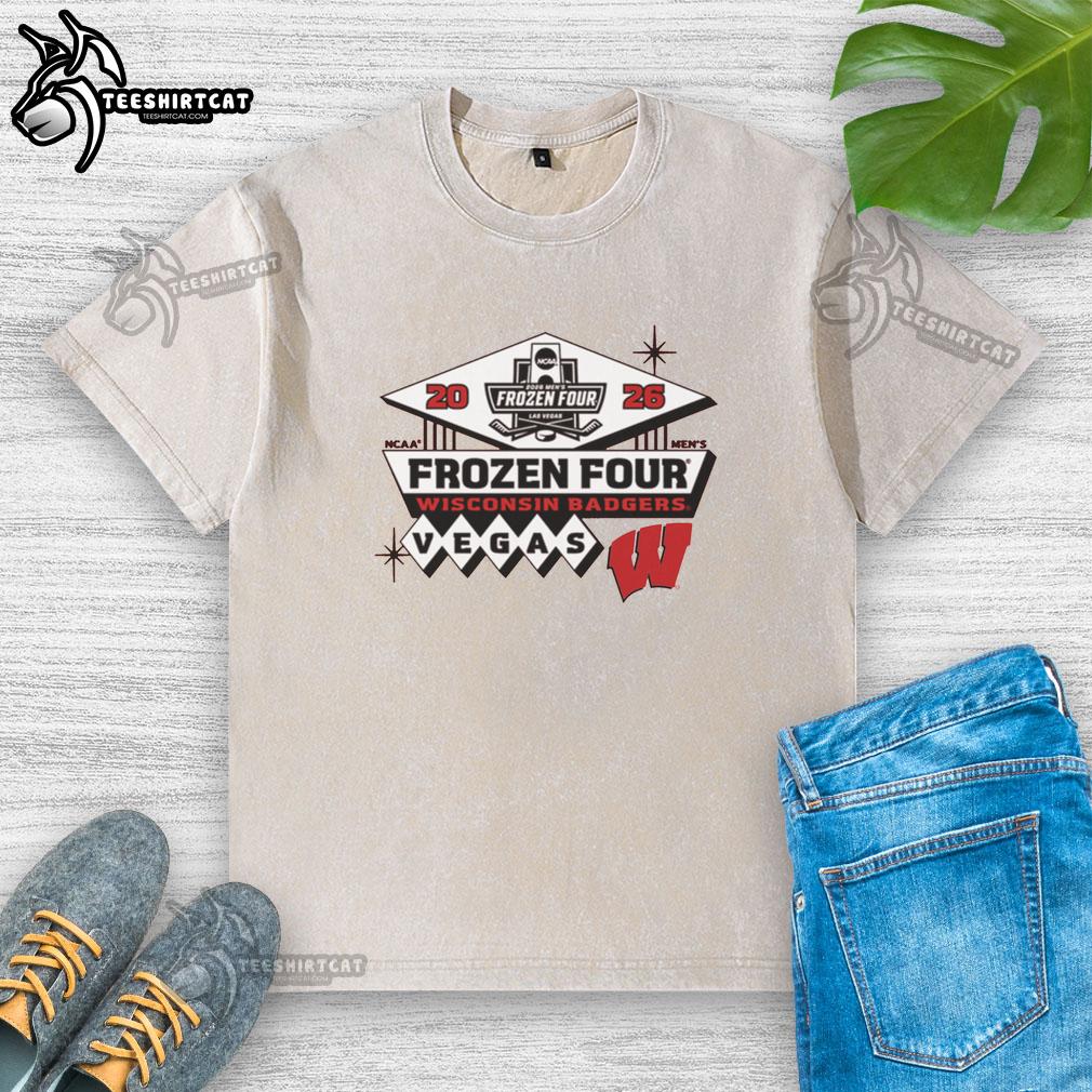 Nice Blue 84 2026 Frozen Four Hockey washed t-shirt featuring a stylish design perfect for hockey fans.