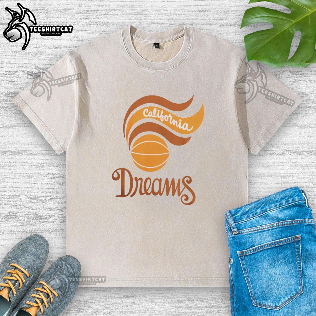 Nice California Dreams Basketball Washed T-Shirt in vibrant colors, perfect for casual wear and sports enthusiasts.