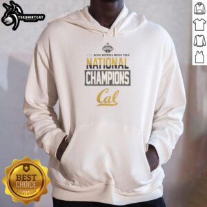 Alt Text: California Golden Bears 2026 NC Women's Water Polo National Champions hoodie showcasing team pride and championship spirit.