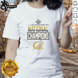 Nice California Golden Bears 2026 NC Women's Water Polo National Champions ladies tee with bold team logo.