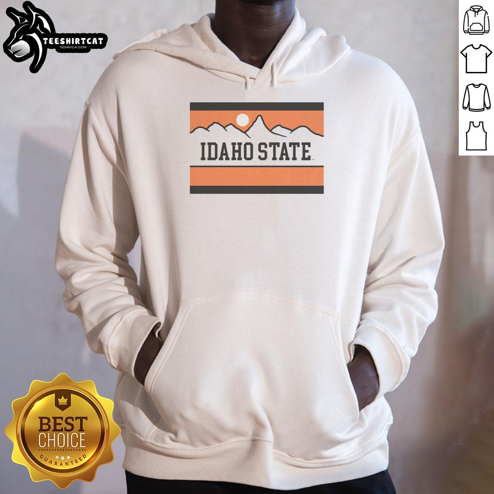 Vintage 1984 cross country hoodie featuring Nice Idaho State design, perfect for retro sportswear enthusiasts.