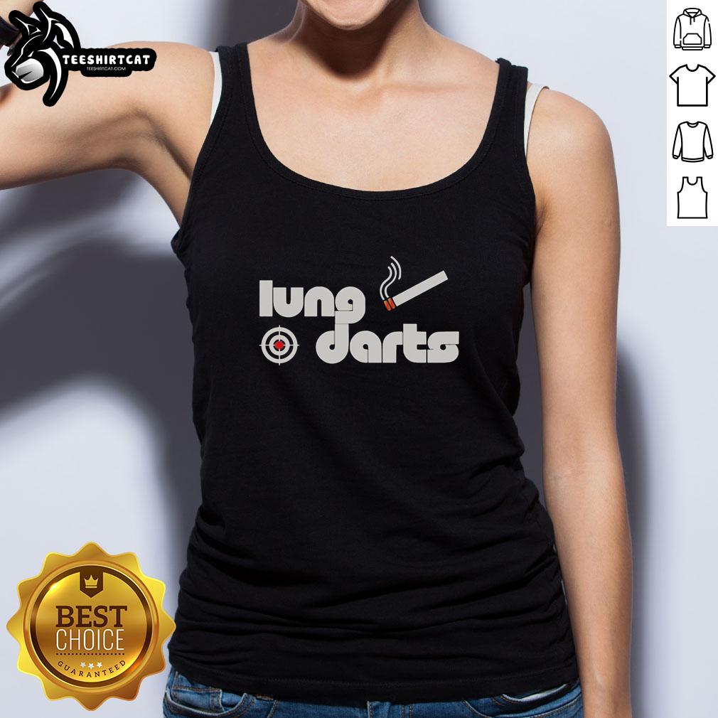 Nice Lung Darts logo tank top featuring a bold design, perfect for dart enthusiasts and stylish casual wear.