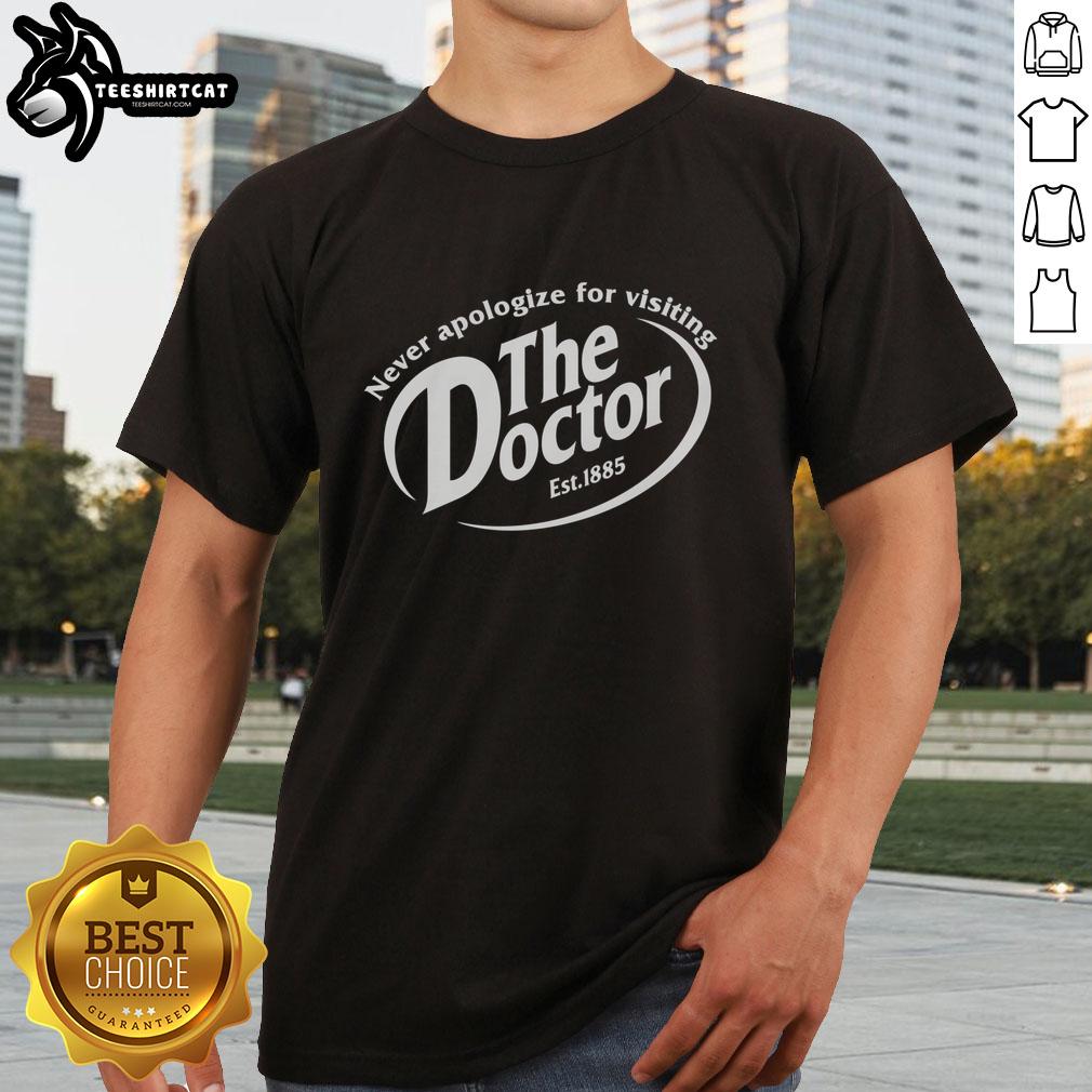Nice Never Apologize For Visiting The Doctor T-Shirt featuring a bold, empowering message for healthcare advocates.