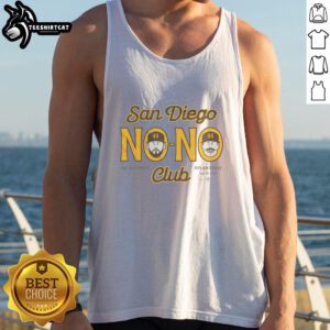 Nice San Diego No No Club tank top featuring a stylish design, perfect for casual summer outings in San Diego.