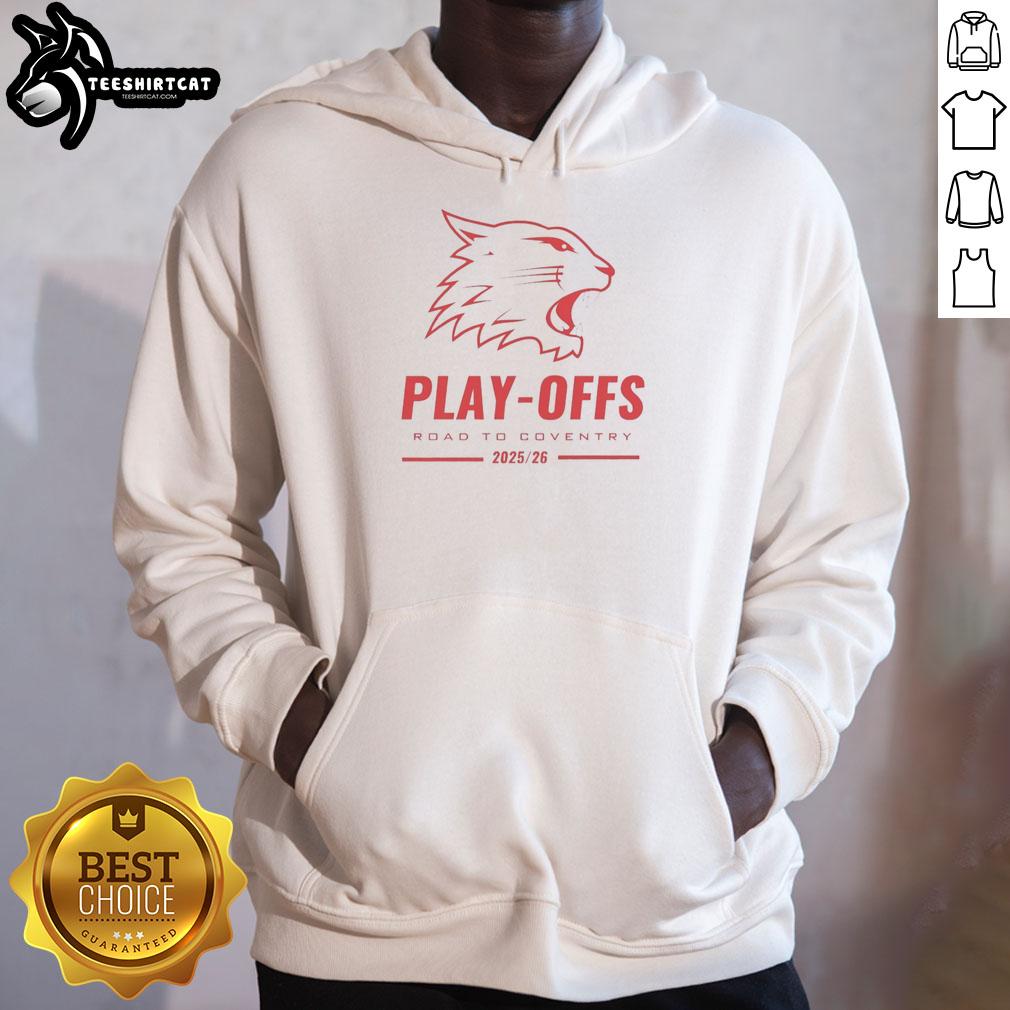 Nice The Bespoke Guardians Swindon Wildcats Play-Offs Road to Coventry hoodie in vibrant colors, perfect for fans.