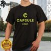 Official Capsule Corp Trunks Dragon Ball T-Shirt featuring vibrant graphics of Trunks in action, perfect for anime fans.