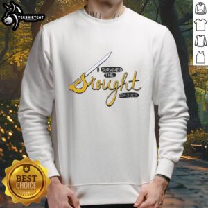 Official I Survived Survivor Buffalo Sabres 2011-2025 sweatshirt featuring team colors and logo for fans.