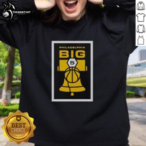 Official Philadelphia Big 5 Basketball Sweatshirt featuring team colors and logo, perfect for fans and athletes alike.