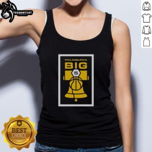 Official Philadelphia Big 5 Basketball Tank Top featuring team logos and vibrant colors, perfect for sports fans.