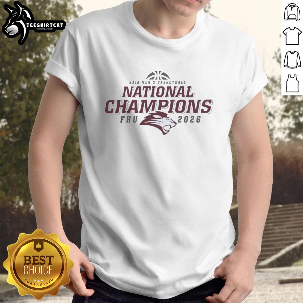 Original Fhu Belfry 2026 Naia National Champions T-Shirt featuring bold graphics celebrating the championship victory.