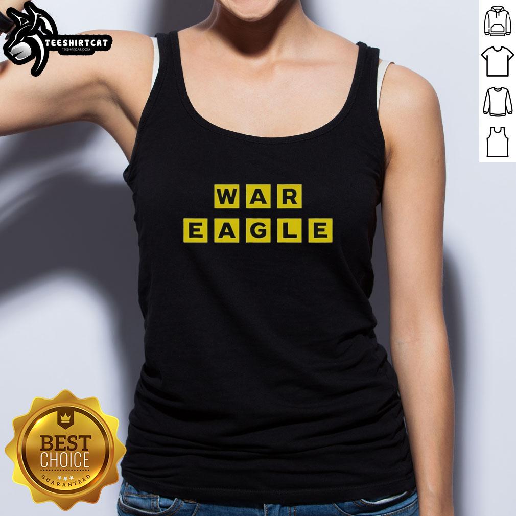 Original War Eagle Tank Top featuring a bold eagle graphic, perfect for casual wear and showing team spirit.