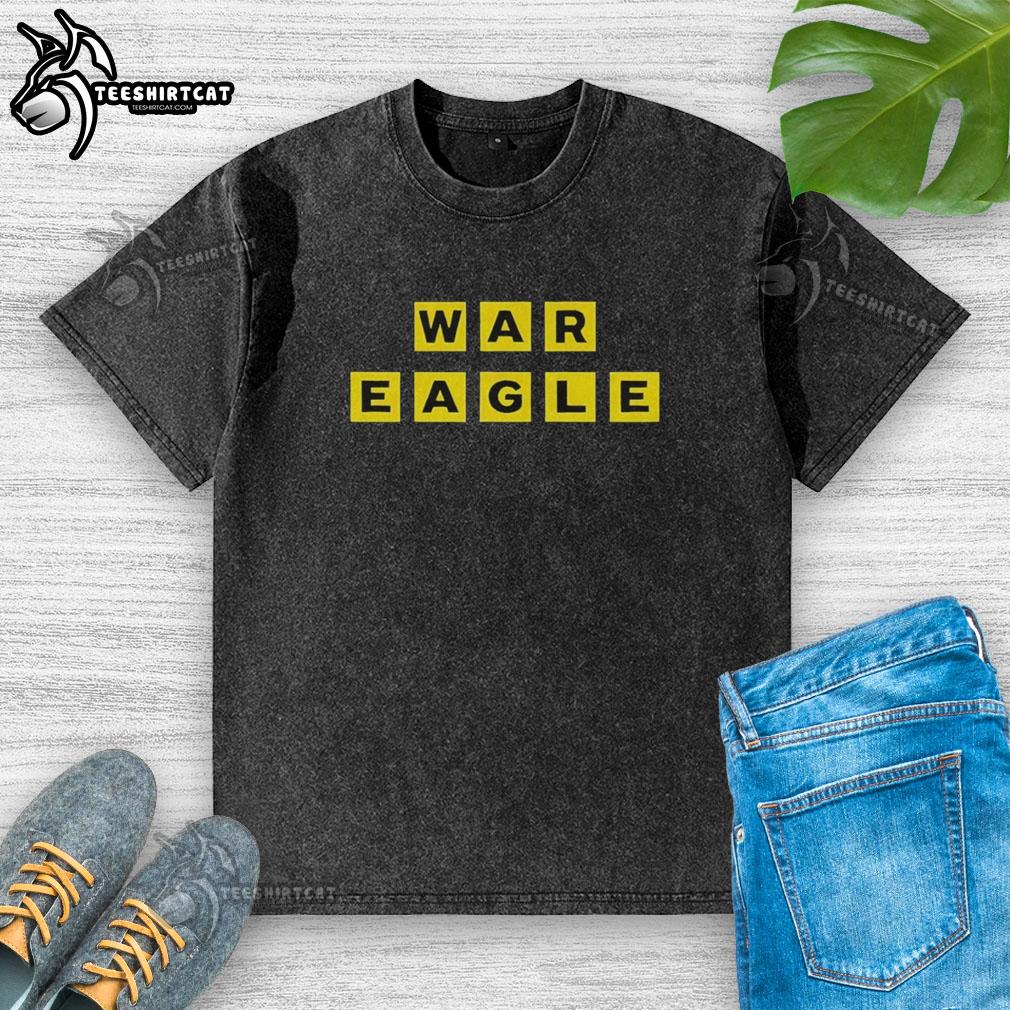 Original War Eagle Washed T-Shirt featuring a vintage design and soft fabric, perfect for casual wear and sports fans.