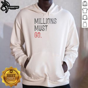 Premium Millions Must Go Hoodie in stylish black, featuring a comfortable fit and bold graphic design for trendy fashion.