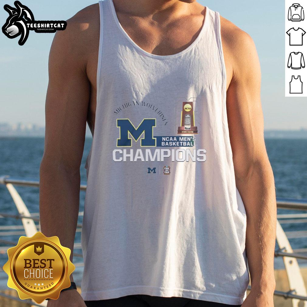 Pretty Michigan Wolverines NCAA Basketball Champions 2026 tank top featuring vibrant team colors and logo design.