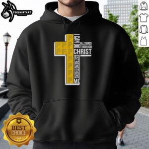 Pretty Pittsburgh Pirates hoodie featuring 'I Can Do All Things Through Christ Who Strengthens Me' design.