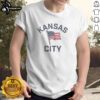 Good Kansas City USA flag T-shirt featuring vibrant colors and a stylish design, perfect for Kansas City fans.