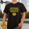 Original Michigan NCAA Football History Graduate T-Shirt 1879-1927 featuring vintage design and school colors.
