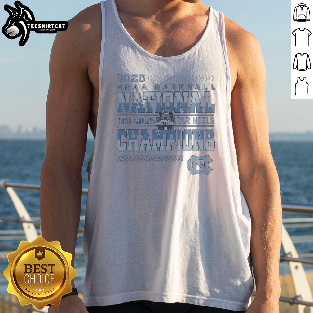 2026 NCAA Baseball National Champions North Carolina Tar Heels Tank Top