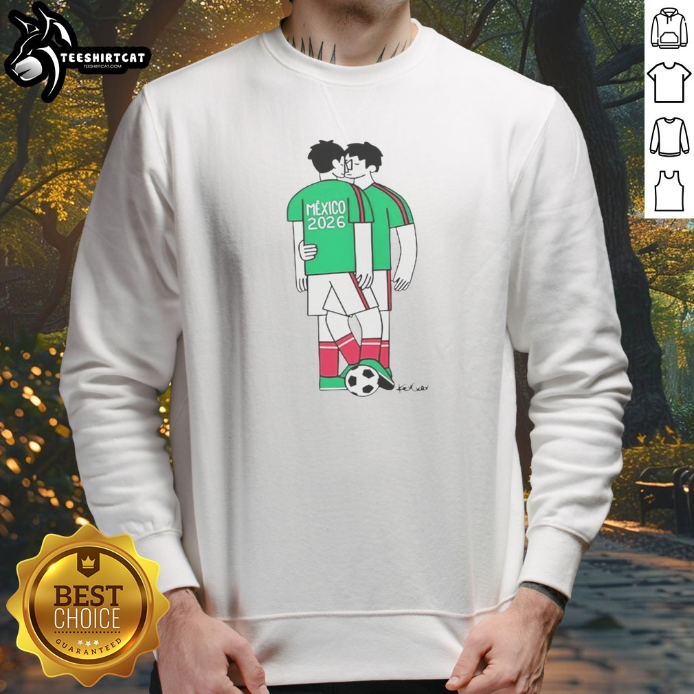 Awesome Kev Cuev Mexico 2026 Soccer Shirt on Sweatshirt Awesome Kev Cuev Mexico 2026 Soccer Shirt shown as a sweatshirt preview